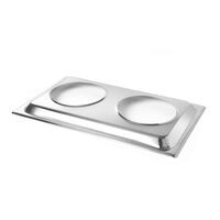Suport pentru 2 cuve bain-marie 530x325 mm.