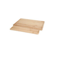 Tocator masiv din lemm frasin, GN1/1, cu 2 fete pentru tocat: paine si alimente, 530x325x(H)18 mm, Hendi