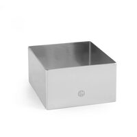 Forma patrata, pentru conturare prajituri si mancaruri 80x80x(H)45 mm, Inox, Hendi potrivita pentru presa cod Hendi 512234