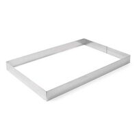 Forma dreptunghiulara din inox pentru patiserie si cofetarie, Hendi, Inox, 385x285x(H)60mm