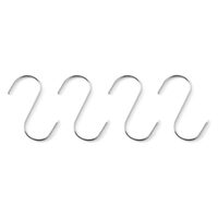 Carlige macelarie, inox, set de 4 bucati, 130x5 mm, Hendi