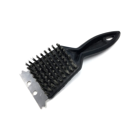 Perie din sarma pentru curatare gratar, cu racleta inox, Hendi, 70x190x(H)80mm