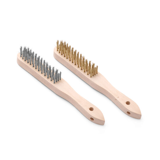 Set 2 perii pentru gratar din sarma si alama, Hendi, 290 mm,