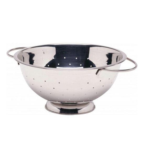 Colander Hendi, otel inoxidabil, cu baza si 2 manere, 280x(H)135 mm