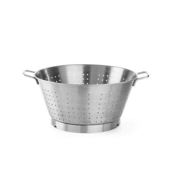 Colander inox cu 2 manere, Hendi, design solid, 400x(H)220 mm