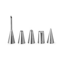 Set 5 varfuri pentru decorare patiserie, Hendi, inox