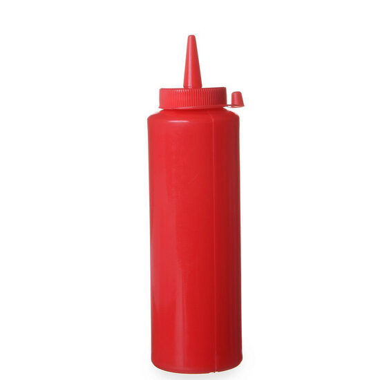 Sticla dispenser 0.20 lt, 50x(H)185 mm, polietilena, rosu, Hendi