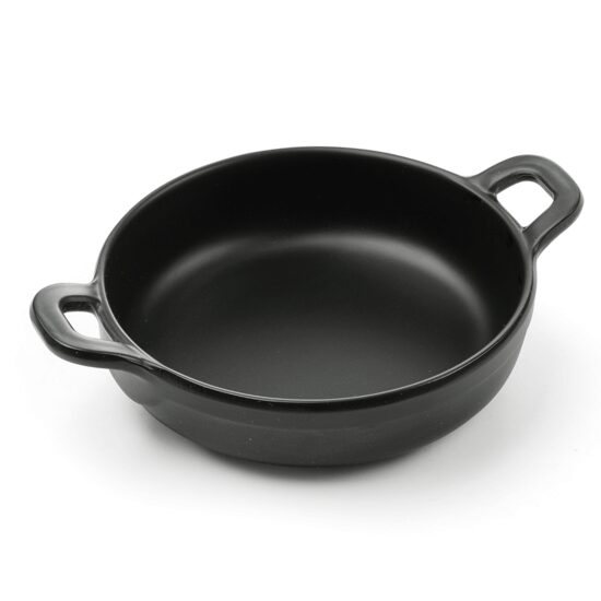 Чиния за сервиране във формата на мини тиган с 2 дръжки, 150x115x(H)37 мм, меламин, Hendi Little Chef