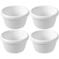 Set 4 ramekine, melamina, 70x70x(H)37 mm, Hendi, ideale pt aperitive si sosuri