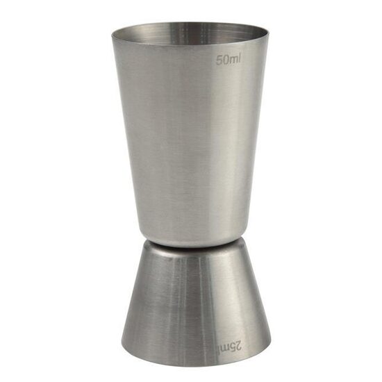 Masura servire bauturi spritoase cu 2 parti de 25 si 50 ml, inox, 40x(H)85 mm, Hendi