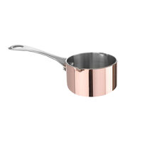 Mini tigaie pentru sos Hendi, cupru/aluminiu/otel inoxidabil, 8,5 cm diametru x 5 cm inaltime