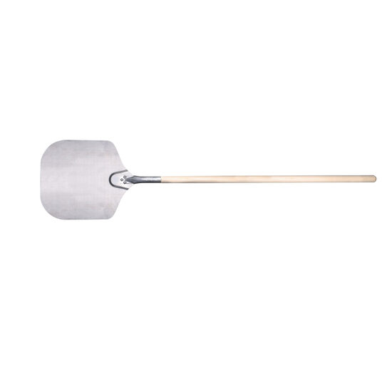 Lopata pizza, aluminiu, maner lemn, 305x355x(L)965 mm, Hendi