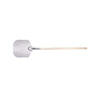 Paleta pentru cuptor pizza, aluminiu, maner lemn, 405x457x(L)860 mm, Hendi