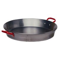 Традиционен тиган с 2 дръжки, диаметър 42 х височина 4 см, Hendi, изработен от висококачествена стомана, идеален за паеля