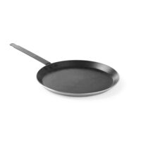 Tigaie clatite profesionala, 28 cm diametru x 2,5 cm inaltime, baza 24 cm, aluminiu cu 3 straturi anti-lipire tip marmura, Hendi, potrivita si pentru inductie