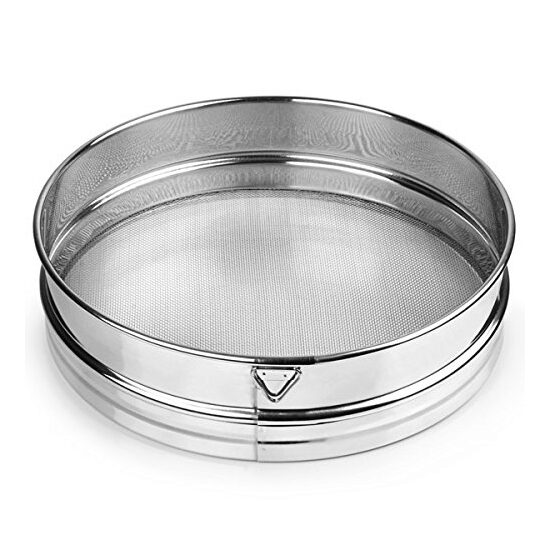 Sita pentru zahar pudra, 410x(H)80 mm, inox, cu carlig agatare, Hendi