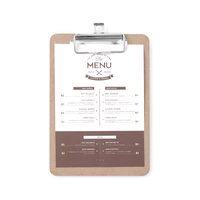 Clipboard pentru meniu 125x180 mm Hendi