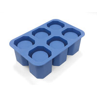 Forma din silicon durabil pentru cuburi de gheata tip pahar pentru shot, Hendi, 12.5x19x(H)6 cm, potrivita si pentru uz profesional