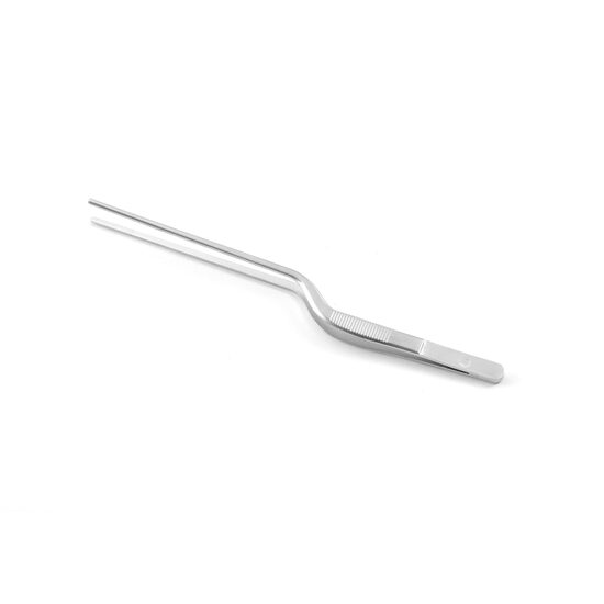 Penseta curbata, (L)210 mm, inox, pentru sushi / decorare / manevrare produse fierbinti, Hendi
