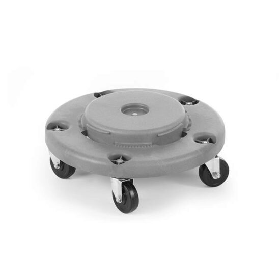 Carucior rotativ cu 5 roti pentru container gunoi 120 litri ?580x(H)130 mm