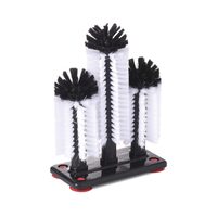 Set 3 perii spalare pahare, din plastic, 90x100x(H)180/250/180 mm, Hendi
