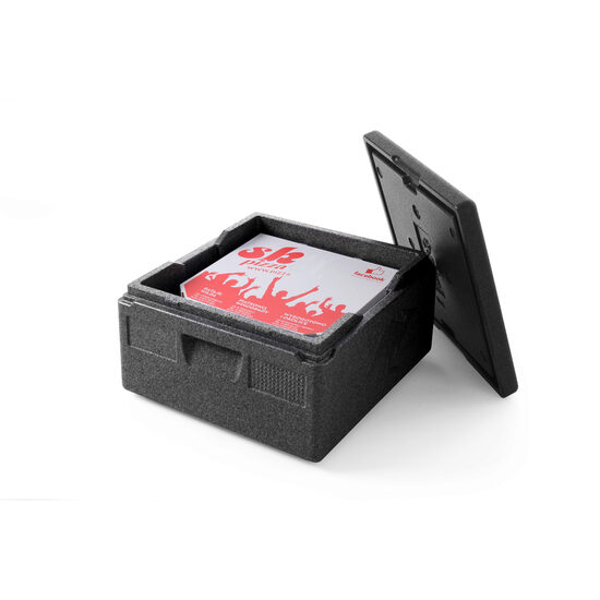 Топлоизолационна кутия 21 л, вътрешни 420x420x(H)117 mm, външни 480x480x(H)165 mm, брой кутии за пица 3x40 cm Hendi Kitchen Line, пенополипропилен