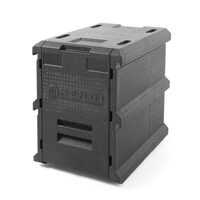 Cutie termoizolanta pentru transport / catering, 66 lt, pentru tavi GN 1/1, cu 5 santuri la distanta de 65 cm pentru tavile GN1/1, Hendi