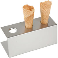 Suport 3 cornete inghetata, Hendi, inox, 200x95x(H)85 mm