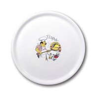 Farfurie Hendi pentru pizza, portelan durabil rezistent la temperaturi, diametru 330 mm