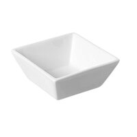 Set 6 vase  aperitive / tapas 80x80x35 mm, portelan super-rezistent, Hendi Cuadrado