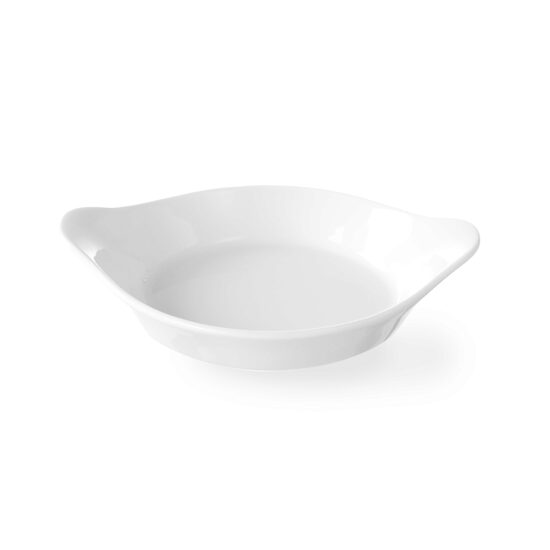 Vas cuptor, Hendi, 185x152x(H)40 mm, din portelan ultra-rezistent pana la 600 gr C, potrivit si pentru microunde