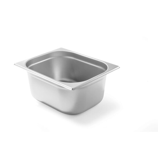 Tava Hendi Gastronorm GN 2/3 100 mm 9 lt , gama Budget Line, otel inoxidabil