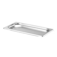 Тава Hendi Gastronorm GN 1/3 20 mm 0,6 lt - гама Profi Line, неръждаема стомана