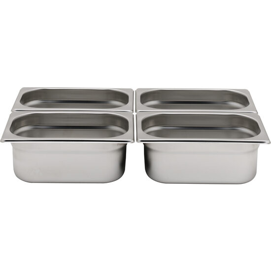 Тава Hendi Gastronorm GN 1/4 65 mm 1,8 lt - гама Profi Line, неръждаема стомана
