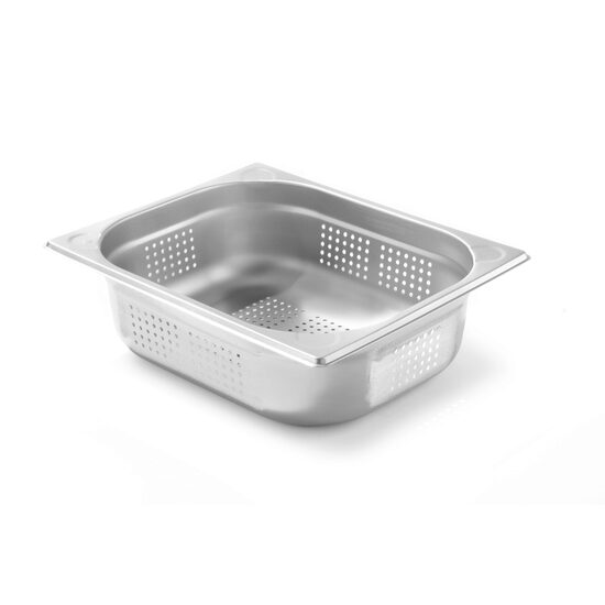 Перфорирана тава Hendi Gastronorm GN 1/2 40 mm 2 lt - гама Profi Line, неръждаема стомана