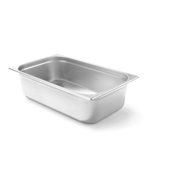 Tava Gastronorm GN 1/1, 530x325x(H)65 mm, 8.6 litri, inox, Hendi Kitchen Line