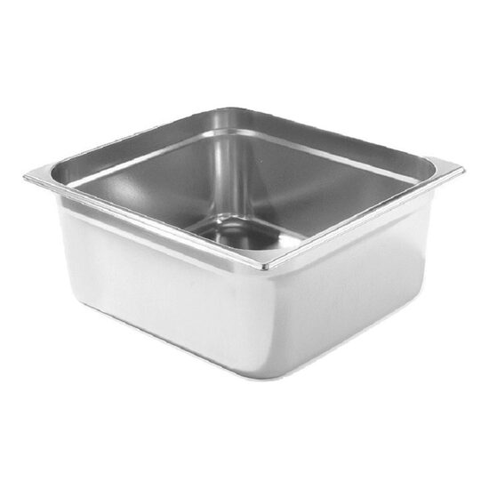 Тава Gastronorm GN 1/6, дълбочина 150 мм, 2,4 литра, гама Hendi Kitchen Line, неръждаема стомана