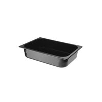 Tava profesionala Gastronorm policarbonat pentru inghetata, 5 litri, 360x250x(h)80 mm, Negru