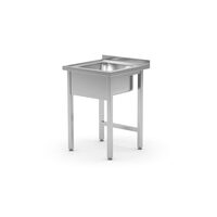 Мивка готова за монтаж HENDI Kitchen Line 600x600x(H)850mm