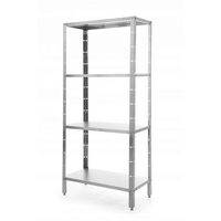 Raft inox Revolution, 4 polite, capacitate 50kg/polita, 1000x500x(h)1800mm