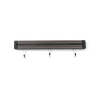 Suport magnetic pentru cutite, 45 cm, cu 5 carlige agatare, Hendi
