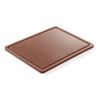 Tocator maro, GN 1/1 - 530x325X(H)15 mm, polietilena HDPE 500, Hendi, cu 2 fete taiere, potrivit si pt uz profesional