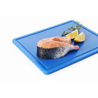Tocator albastru, 26.5x32.5x(H)1.2 cm - GN1/2, cu sant de scurgere, polietilena HDPE 500, respecta normele de igiena HACCP, Hendi