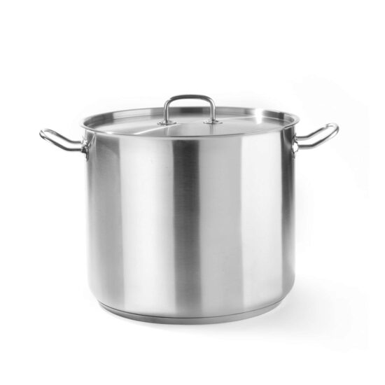 Oala cu capac, 2 Lit, 16 cm diametru x11cm inaltime , inox, gama Hendi Profi Line, potrivita si pt uz profesional