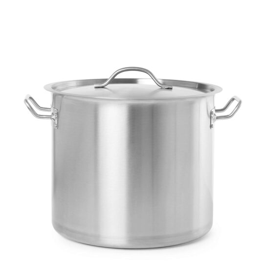 Oala cu capac, 50 Lit, 40 cm diametru x 40 cm inaltime, inox, gama Hendi Budget Line, si pentru uz profesional
