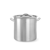 Oala profesionala inalta cu capac 21 lt, inox, 30x30 cm, Revolution by Hendi