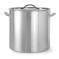 Oala inalta profesionala Revolution by Hendi cu capac Inox 360x360 mm 36 l