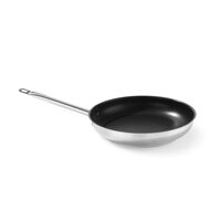 Tigaie profesionala teflonata, 24 cm diametru x 4.5 cm inaltime, inox cu strat anti-aderent Teflon Platinium Plus, Hendi Profi Line