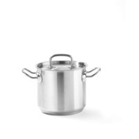 Oala inalta cu capac,13.5 Lit, 28 cm diametru x22 cm inaltime, Hendi, Kitchen Line, otel inoxidabil 18/10, inductie