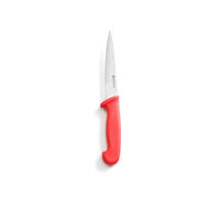 Cutit profesional pentru transat carne / filetat, lama inox 15cm , maner ergonimic rosu 15 cm, respecta normele de igiena HACCP, Hendi